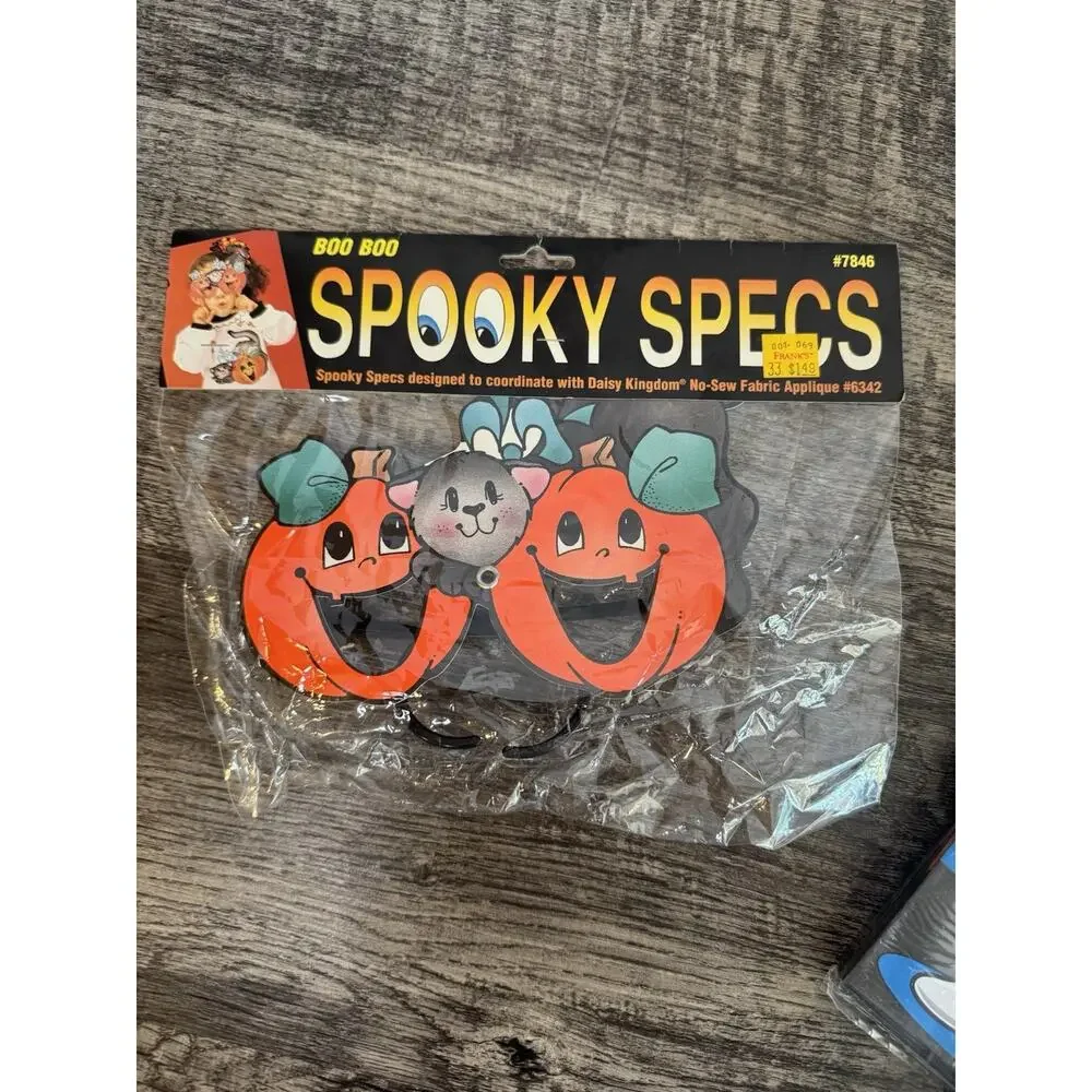 Vintage Halloween Party Favor Bags 160+ & Pair Spooky Specs Boo Treats Pumpkin